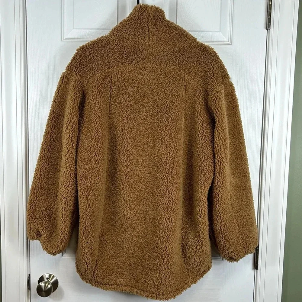 Lululemon tan brown warmth restore long pullover sz 6